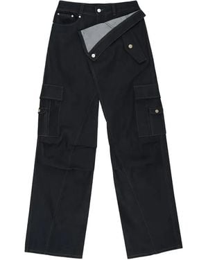 ANDERSSON BELL Asymmetric Cargo Trousers - Blue