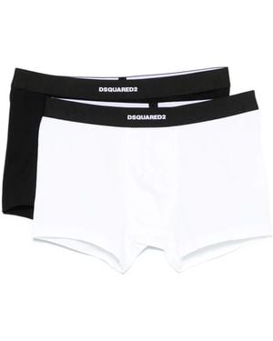DSquared² Logo-Waistband Boxers (Pack Of Two) - Black