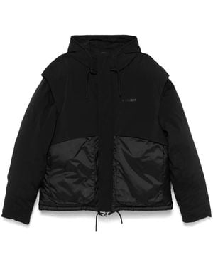 Represent Hooded Puffer Jacket - Black