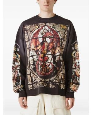 UNTITLED ARTWORKS Graphic-Print Long-Sleeve T-Shirt - Black