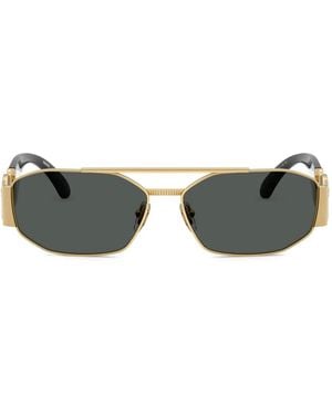 Versace Medusa Zonnebril Met Geometrisch Montuur - Grijs