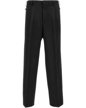 Cellar Door Pleated Trousers - Black