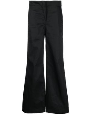 Palm Angels Flare-Leg Trousers - Black