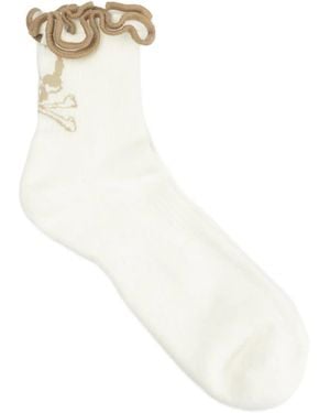MASTERMIND WORLD Socken Mit Totenkopf-Print - Weiß