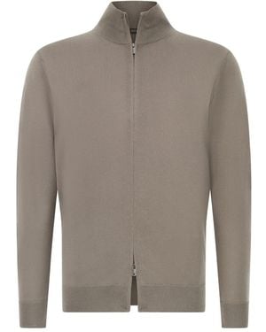 BOGGI Cardigan Con Zip - Grigio