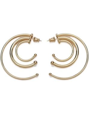 Panconesi Concentric Multi-Hoop Earrings - White