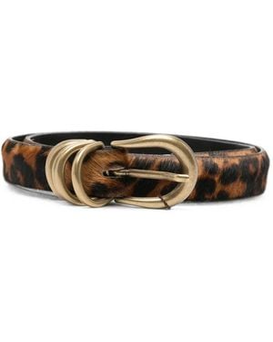 Alberto Luti Leopard-Print Belt - White