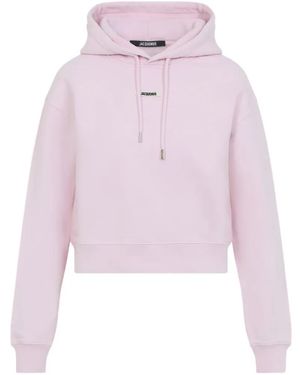 Jacquemus Cropped hoodie - Rosa
