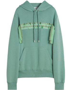 Lanvin Hoodie Mit Curb-Spitze - Grün