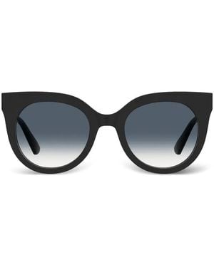 Moschino Lunettes De Soleil À Monture Papillon - Black