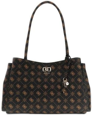 Guess Emelie Logo Girlfriend Carryall Bag - Black