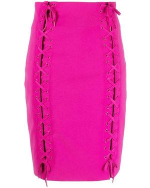 Moschino Tie-Fastening Pencil Skirt - Pink