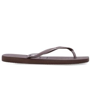 Havaianas Slim Square Textured Flip-Flops - White