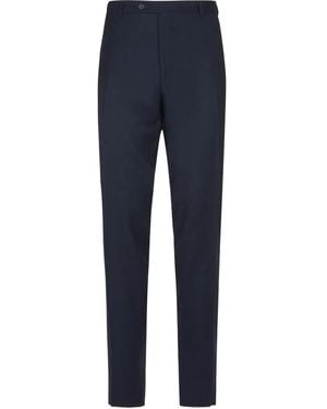 Canali Pantaloni Con Bottoni - Blu
