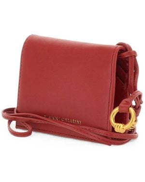 Gianni Chiarini Nappa Knot Card Holder - Red