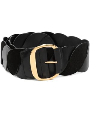 Altuzarra Twist-Detail Leather Belt - Black