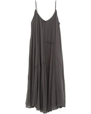 Lauren Manoogian Pleated Midi Dress - Gray