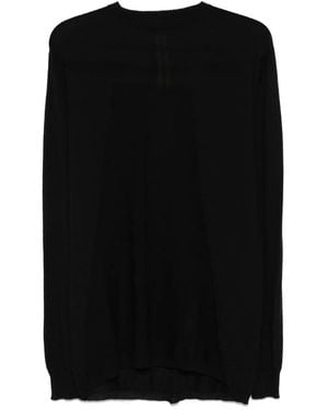 Rick Owens Crew-Neck Wool Jumper - Black