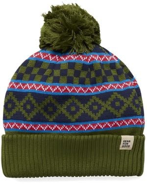 COTOPAXI Pompom-Detail Patterned Beanie - Green