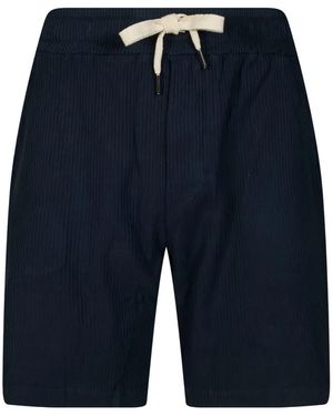 Daniele Fiesoli Drawstring Ribbed Shorts - Blue