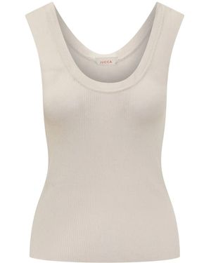 jucca approved Ribbed Tank Top - White