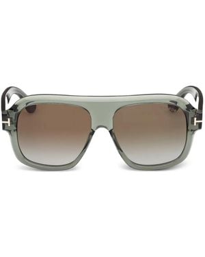 Tom Ford Occhiali Da Sole Rhonda-02 Stile Pilota - Grigio