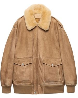Prada Leather Jacket - Brown