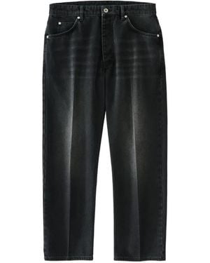Studio Nicholson Windslow Pressed-Crease Jeans - Black