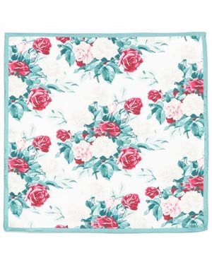 Fursac Pañuelo de bolsillo con estampado floral - Azul