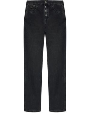 Isabel Marant Buttoned Denim Jeans - Black