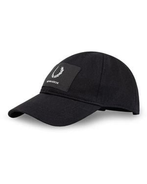 Fred Perry Logo-Patch Baseball Cap - Black
