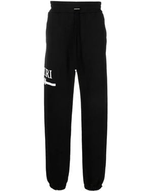 Amiri Logo-print Cotton Track Trousers - Black
