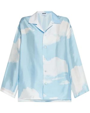 Moschino Cloud-Print Shirt - Blue