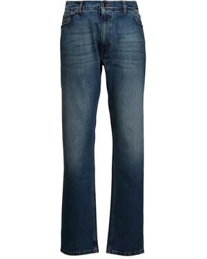 Isaia Jeans Mit Knopfverschluss - Blau