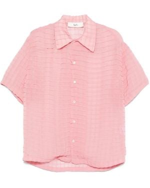 Séfr Sergio Grid-Pattern Shirt - Pink
