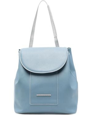 Ara Elliot Flap-Closure Backpack - Blue