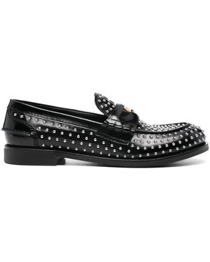 Miu Miu Mocassino Con Decorazione - Nero