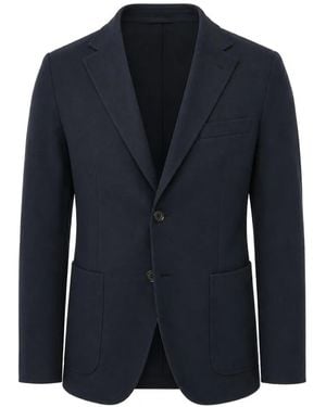 Paolo Pecora Notch-Lapel Long-Sleeve Blazer - Blue