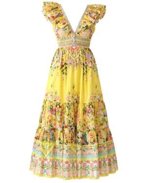 CAMILLA Lady Limonada Midi Dress - Yellow