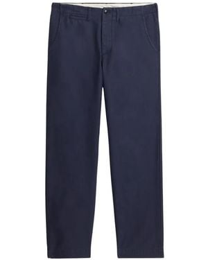 Fortela Cotton Chino Trousers - Blue