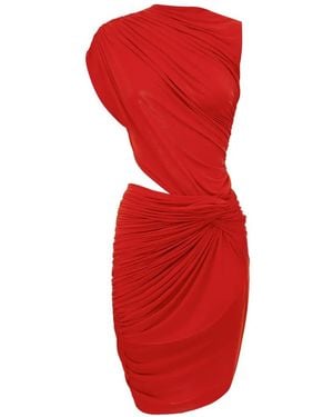 Alex Perry Twist Mini-Jurk - Rood