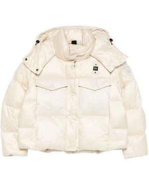 Blauer Hooded Parka Coat - Natural