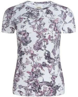 L'Agence Ressi Butterfly-Print T-Shirt - White