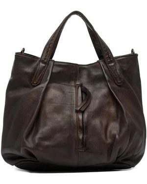 Reptile's House Calfskin Shoulder Bag - Black