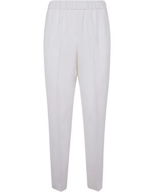 Peserico Pleat-Detail Trousers - White