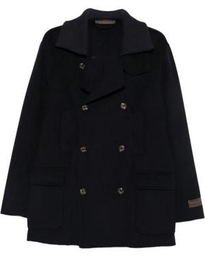 ONTHEBUND Caban À Boutonnière Croisée - Black