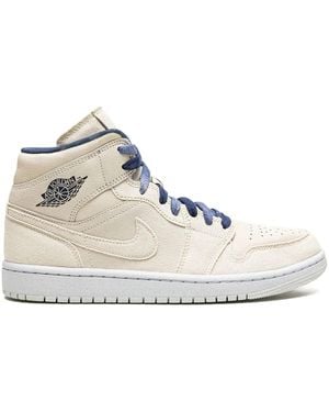 Nike Air Jordan 1 Mid Se Shoes Brown - Natural