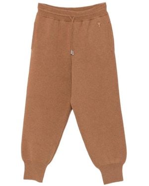 Ami Paris Ami De Coeur Drawstring Trousers - White