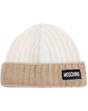 Moschino リブビーニー - ホワイト