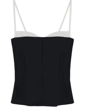 Jonathan Simkhai Geribbelde Tanktop - Zwart